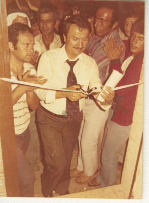 The opening ceremony of a visual art exhibition
