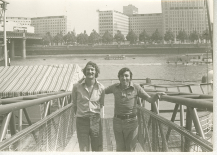 Artists Nabil Anani and Sliman Mansour