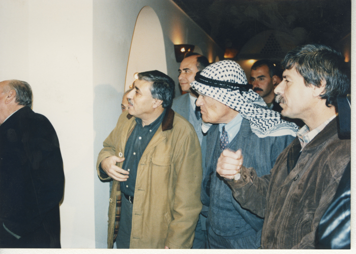 The opening ceremony of Artist Nabil Anani's exhibition