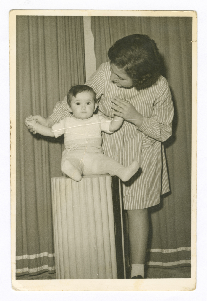 Salwa Irsheed with Aber Abdel-Rahman Irsheed