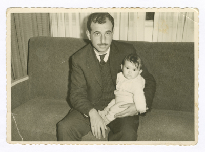 Waleed Irsheed and his daughter