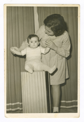 Salwa Irsheed with Aber Abdel-Rahman Irsheed