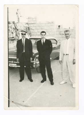 A photograph of Waleed Irsheed, Mohammad Abdel-Latif Irsheed, and Abdel-Raheem Irsheed