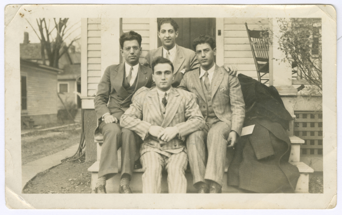 Hanna Khalaf with Friends During his Studies in America 