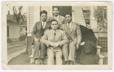 Hanna Khalaf with Friends During his Studies in America 