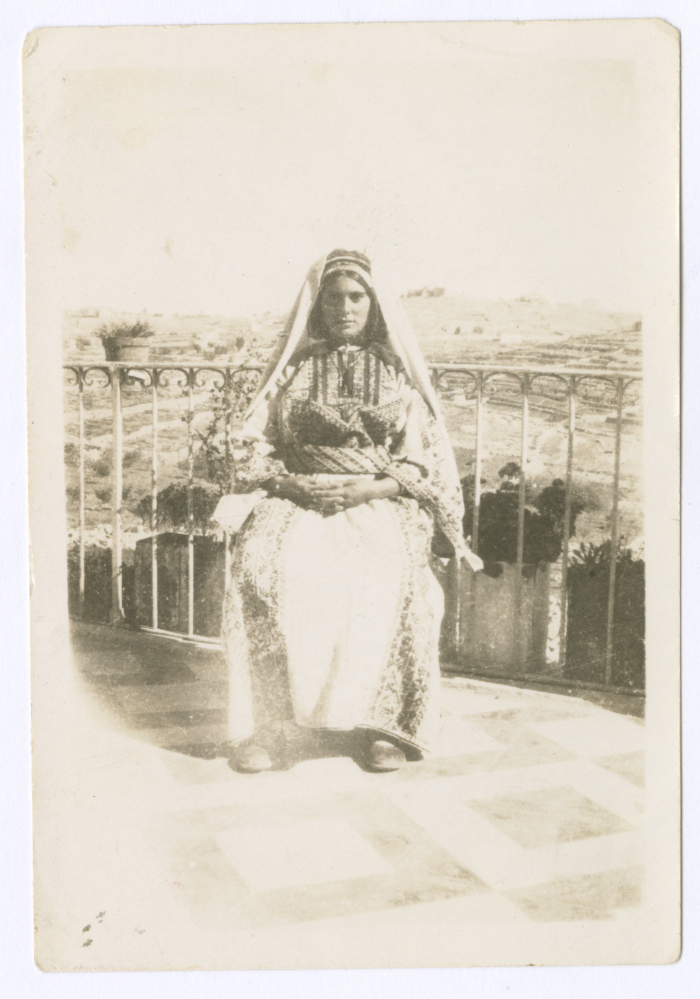 A Woman in the Palestinian Thobe
