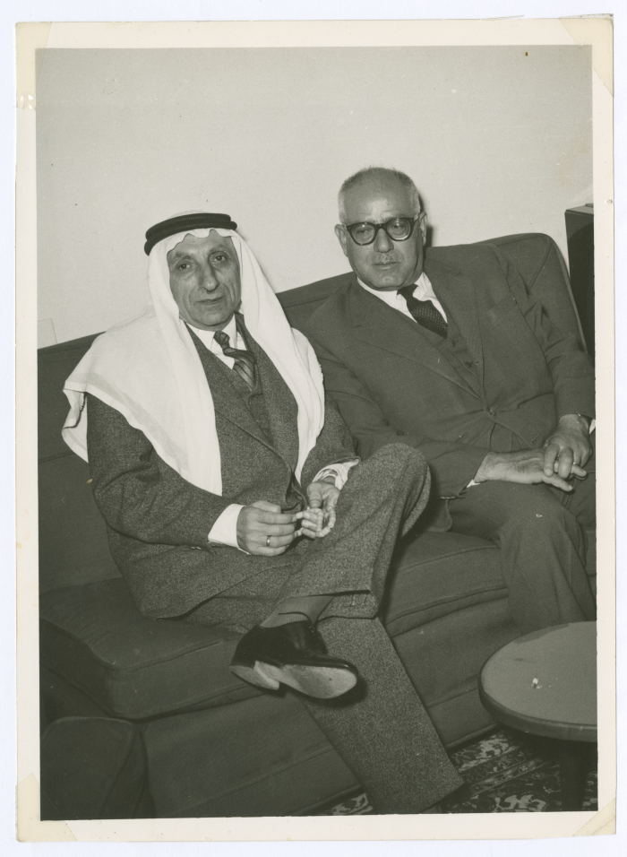 Hanna Khalaf with a Friend in Jerusalem 
