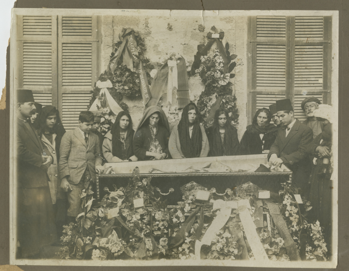 Funeral of Priest Gibran Hanna Gibran's; a well known clergyman in Jaffa