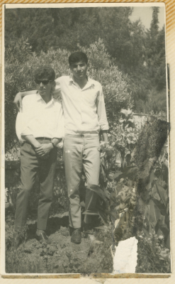 أصدقاء في أرض زراعية