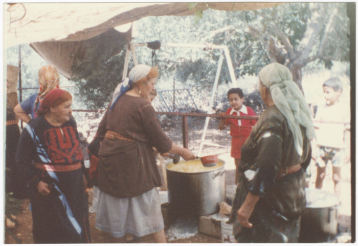 Women cooking food
