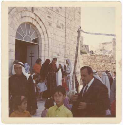 Men and women at a wedding