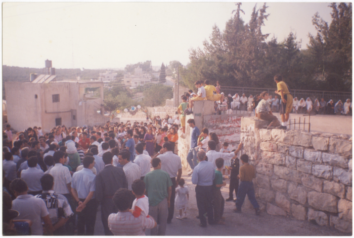 Áboúd residents during a Zaffa; bringing the bride from her father's house to her husband's