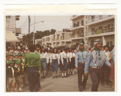لقطة لفرقة كشافة سرية رام الله الاولى