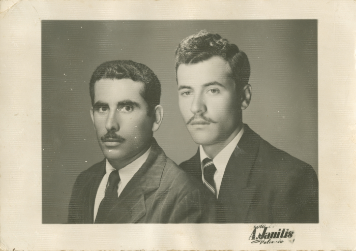 A portrait of two men