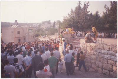 Áboúd residents during a Zaffa; bringing the bride from her father