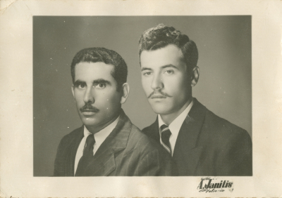 A portrait of two men