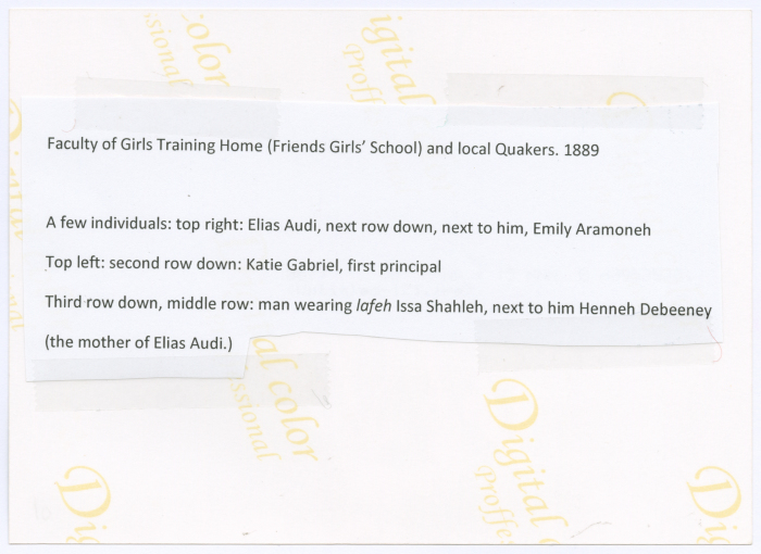 Students with members of Quakers; Religious Society of Friends