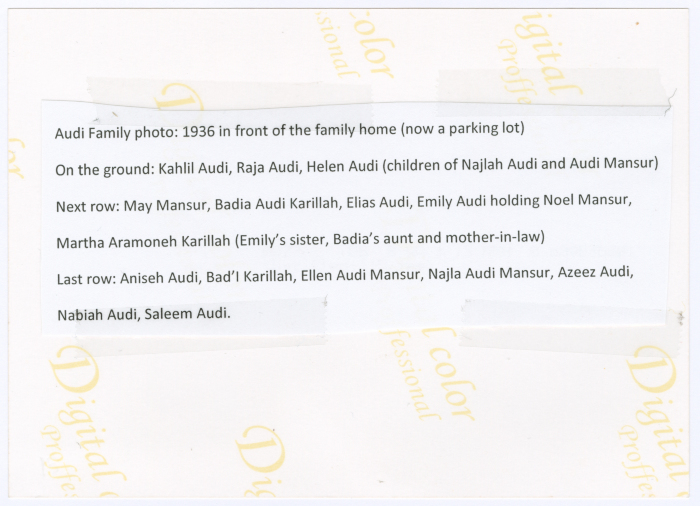 A photograph of a gathering for Odeh Family