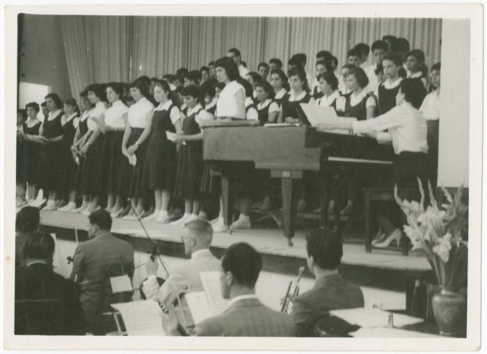 Birzeit College's Concert at the Friends School, 1956