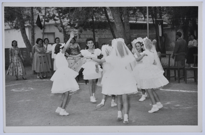 Scout Guides at Khawla bint al-Azwar Girls' School, Jerusalem, 1960- 1969