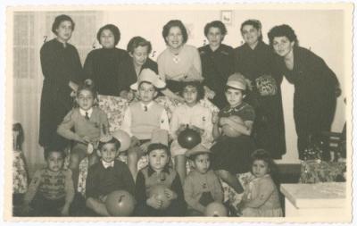 Efteem Azar with His Mother at His Birthday Party, 1955