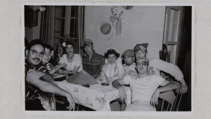 Rima Nasir and Friends at a Costume Party, 1952-1954
