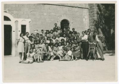 A Group of Birzeit College Graduates with their Relatives, 1946