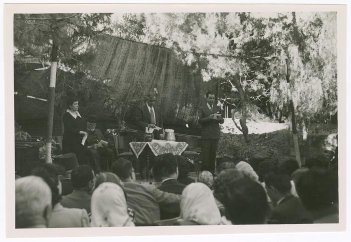 Certificate Distribution Ceremony at Birzeit College, 1951