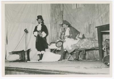 Birzeit College Students during the "A Tale of Two Cities" Play Performance, 1952