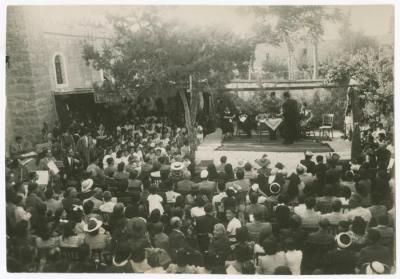 Certificate Distribution Ceremony at Birzeit College, 1941