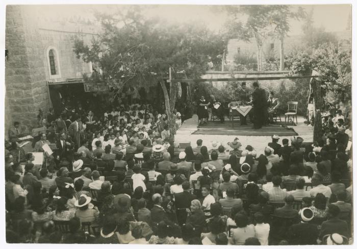 Certificate Distribution Ceremony at Birzeit College, 1941