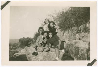 Rima and Her Classmates in Jalazone, 1945