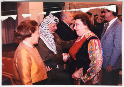 The Late President Yaser ʿarafat and the Fighter Najla