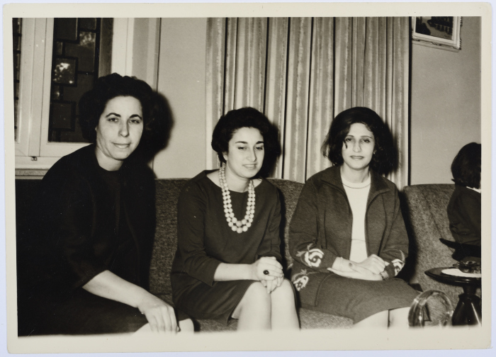 Mahira Dajani and Others at the Kuwaiti Embassy, Amman, 1962