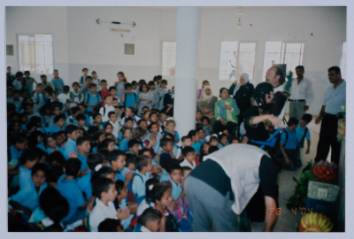 A Photograph from Rehearsals and Performances of "The Adventures of Khadra",  a Puppet Play by al-Kasaba Theatre, 2002-03