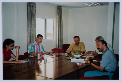 A Photograph from Rehearsals and Performances of "The Adventures of Khadra",  a Puppet Play by al-Kasaba Theatre, 2002-03
