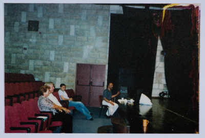 A Photograph from Rehearsals and Performances of "The Adventures of Khadra",  a Puppet Play by al-Kasaba Theatre, 2002-03