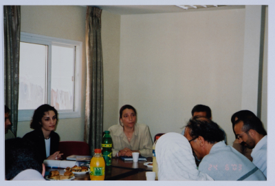 A Photograph from Rehearsals and Performances of "The Adventures of Khadra",  a Puppet Play by al-Kasaba Theatre, 2002-03