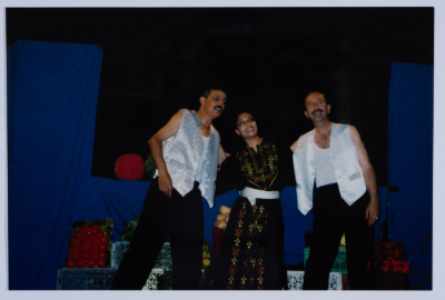 A Photograph from Rehearsals and Performances of "The Adventures of Khadra",  a Puppet Play by al-Kasaba Theatre, 2002-03