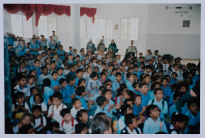 A Photograph from Rehearsals and Performances of "The Adventures of Khadra",  a Puppet Play by al-Kasaba Theatre, 2002-03