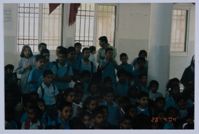 A Photograph from Rehearsals and Performances of "The Adventures of Khadra",  a Puppet Play by al-Kasaba Theatre, 2002-03