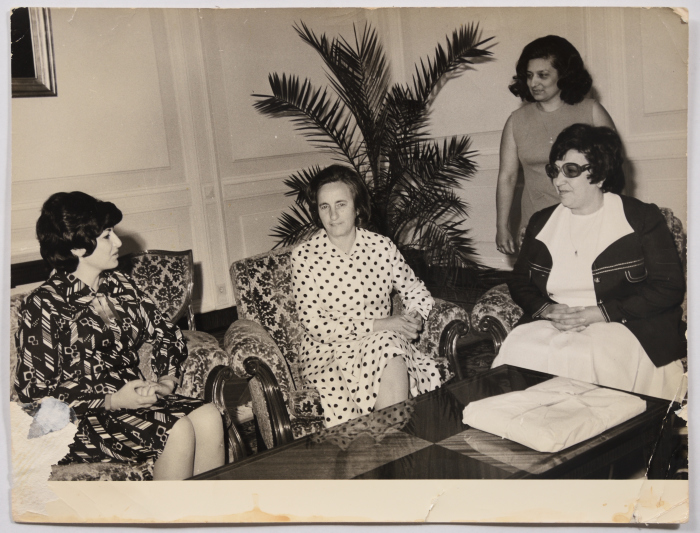 Ms Najla Yassin in a Women's meeting.