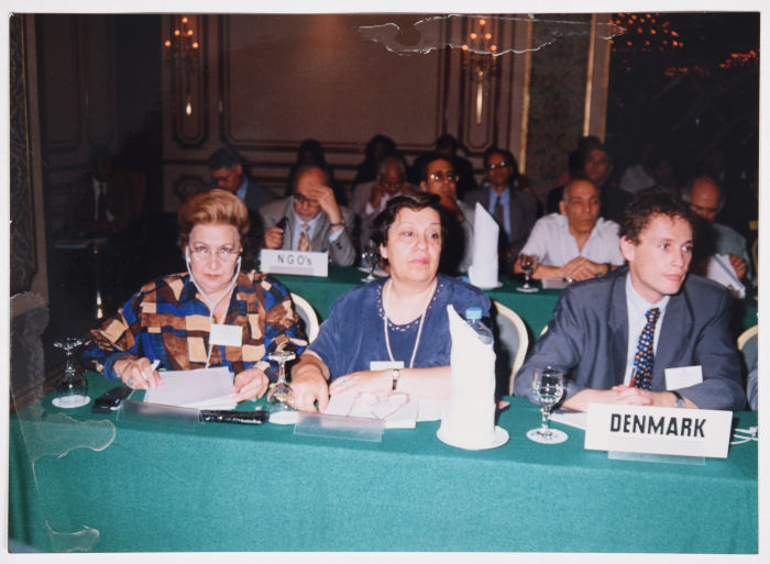 Ms Najla' Yassin in an international conference.