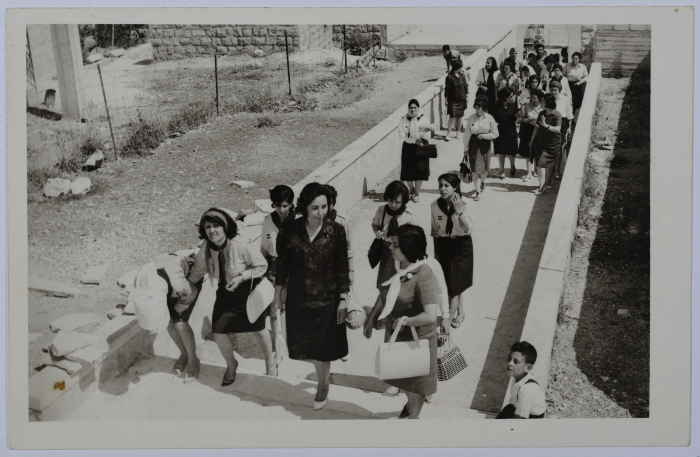 Syrian Scout Guides Visiting Palestine Technical University-Kadoorie, Tulkarm, 1965
