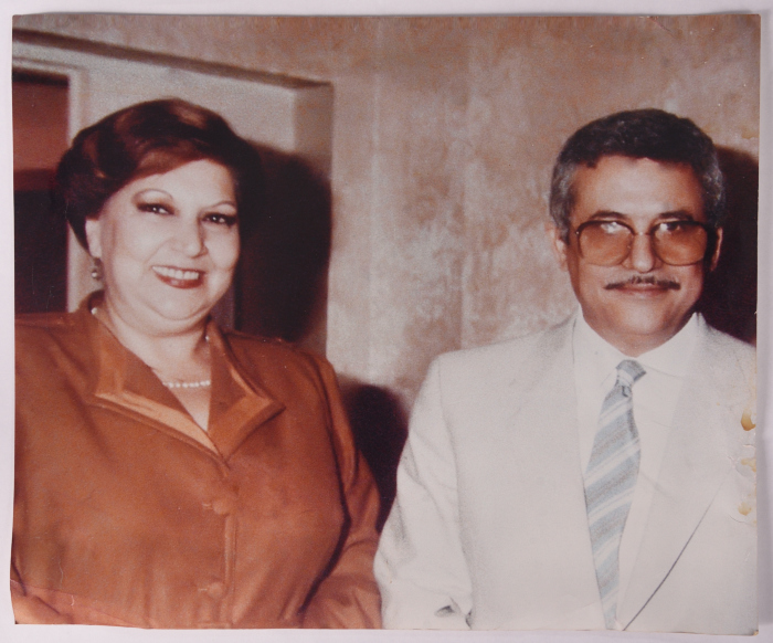 Mahmoud Abbas and Ms Najla Yassin