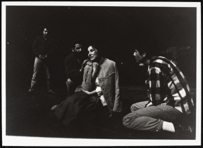 "Men Without Shadows", a Photograph of an Adapted Theatrical Performance at al-Kasaba Theatre, 1989
