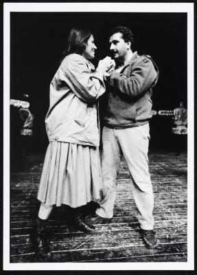 "Men Without Shadows", a Photograph of an Adapted Theatrical Performance at al-Kasaba Theatre, 1989
