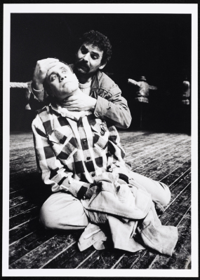 "Men Without Shadows", a Photograph of an Adapted Theatrical Performance at al-Kasaba Theatre, 1989
