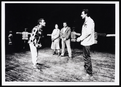 "Men Without Shadows", a Photograph of an Adapted Theatrical Performance at al-Kasaba Theatre, 1989
