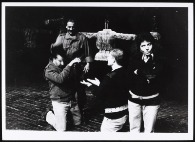 "Men Without Shadows", a Photograph of an Adapted Theatrical Performance at al-Kasaba Theatre, 1989

